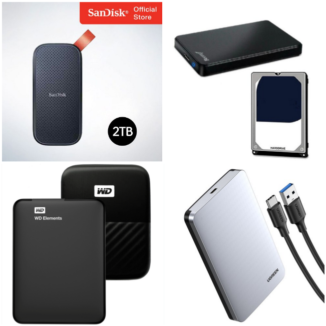 외장하드 추천 후기: 샌디스크 Portable SSD E30 및 비잽 BZ33 HGST HDD USB3.0 외장하드