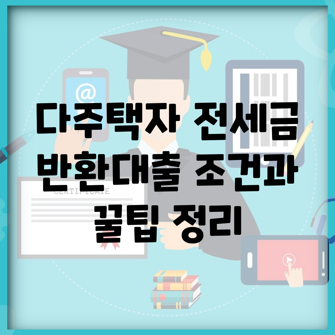 다주택자 전세금 반환대출 조건과 꿀팁 정리