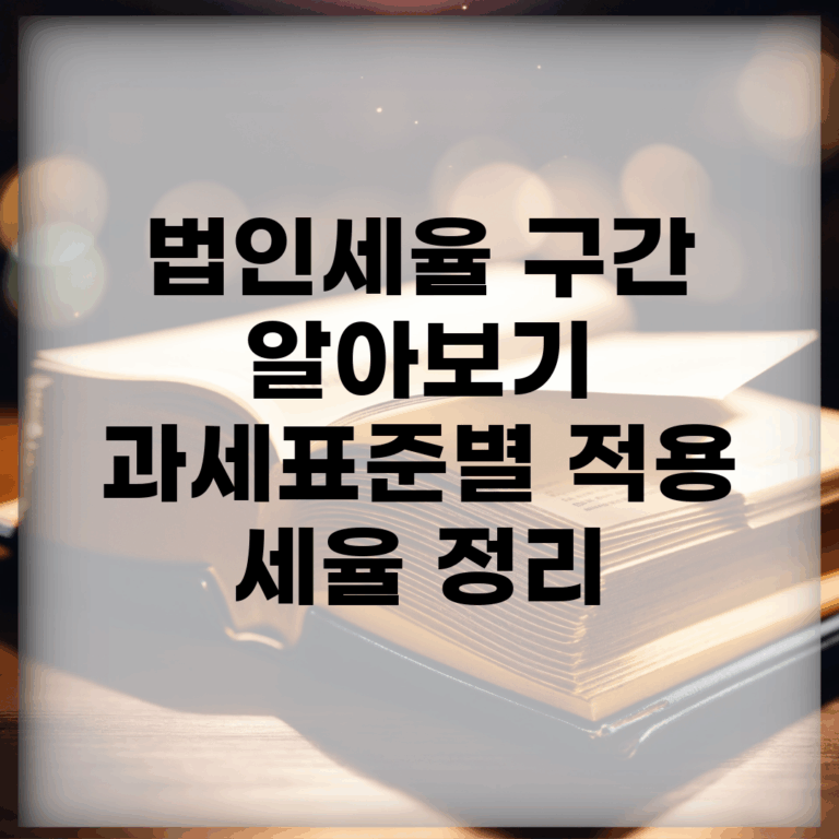 법인세율 구간 알아보기 | 과세표준별 적용 세율 정리
