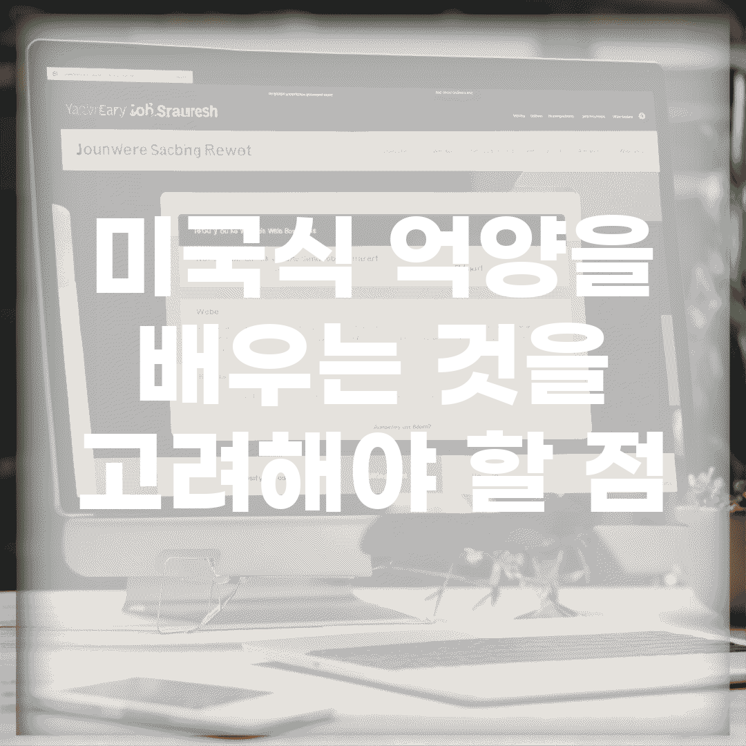 미국식 억양을 배우는 것을 고려해야 할 점