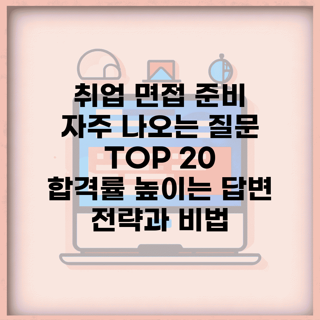 취업 면접 준비 | 자주 나오는 질문 TOP 20 | 합격률 높이는 답변 전략과 비법