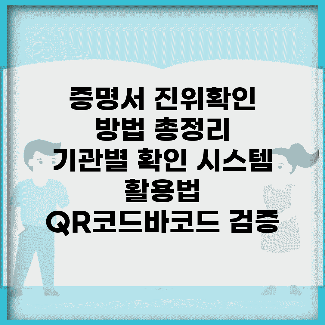 증명서 진위확인 방법 총정리 | 기관별 확인 시스템 활용법 | QR코드/바코드 검증