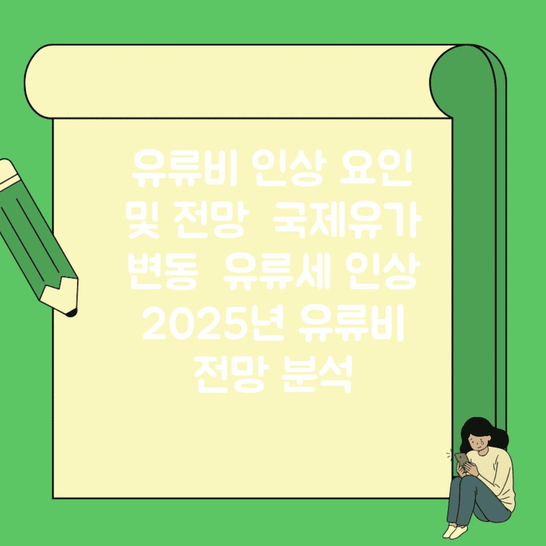 유류비 인상 요인 및 전망 | 국제유가 변동 | 유류세 인상 | 2025년 유류비 전망 분석