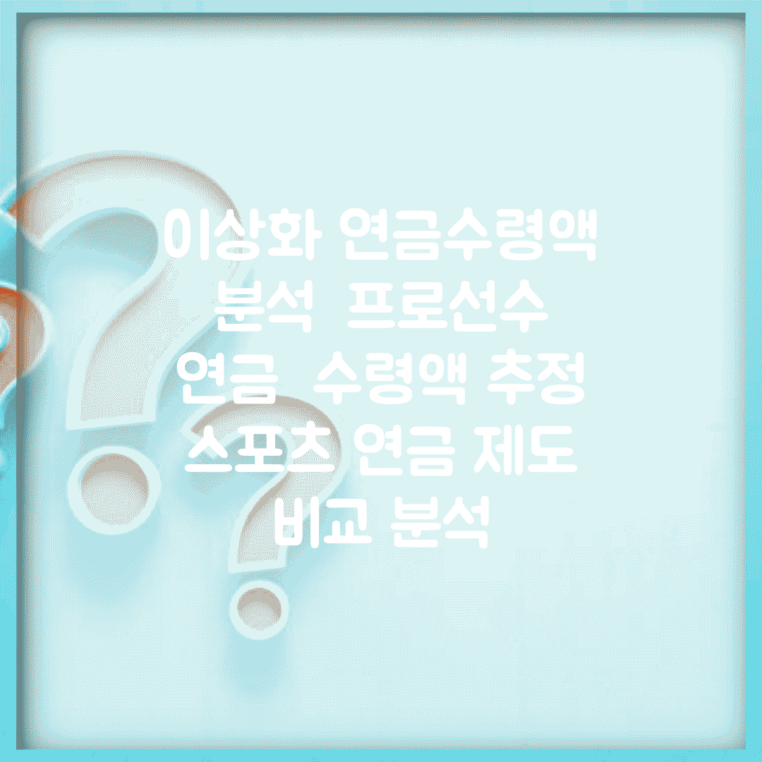 이상화 연금수령액 분석 | 프로선수 연금 | 수령액 추정 | 스포츠 연금 제도 | 비교 분석