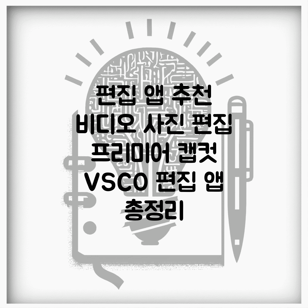 편집 앱 추천 비디오 사진 편집 | 프리미어 캡컷 VSCO 편집 앱 총정리