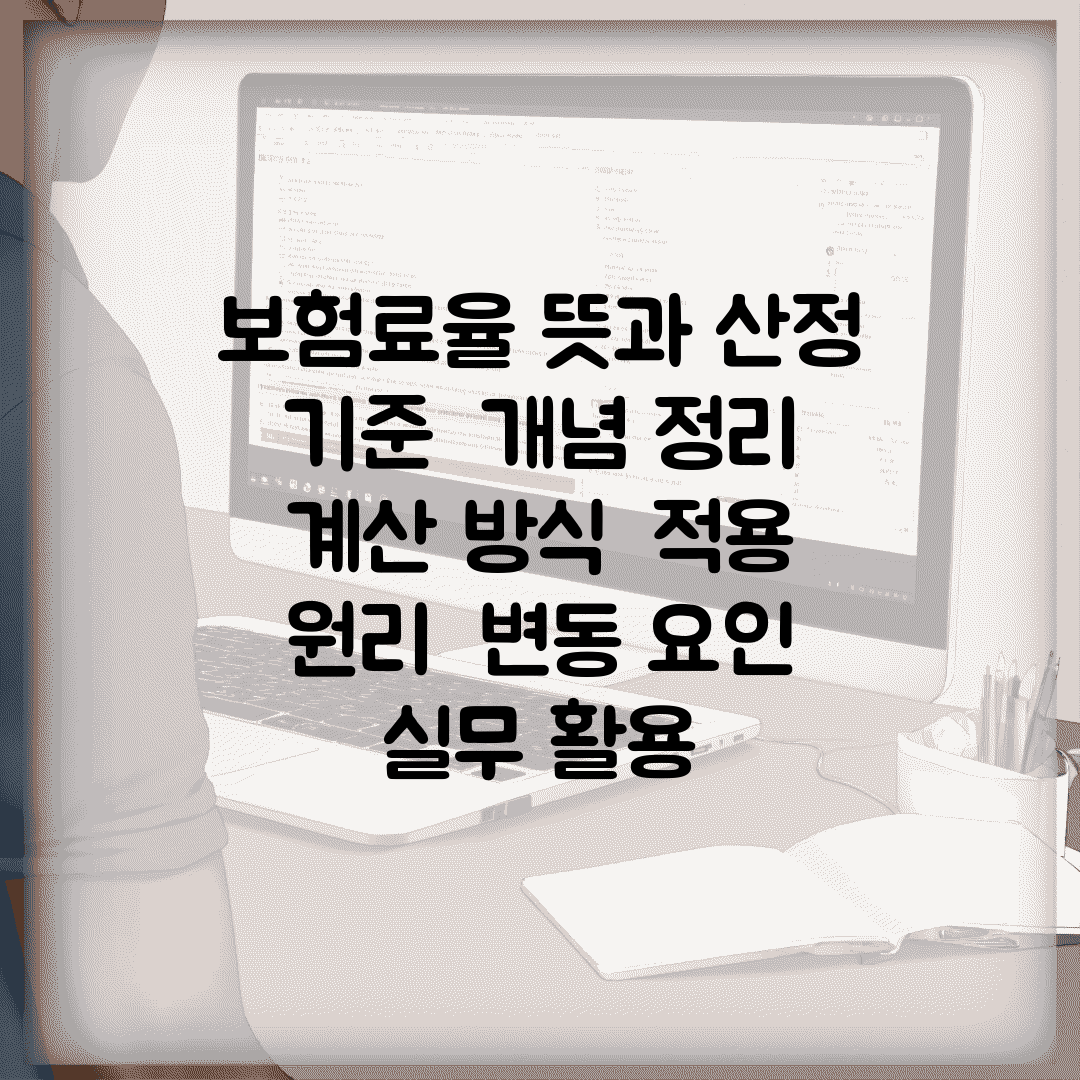 보험료율 뜻과 산정 기준 | 개념 정리 | 계산 방식 | 적용 원리 | 변동 요인 | 실무 활용