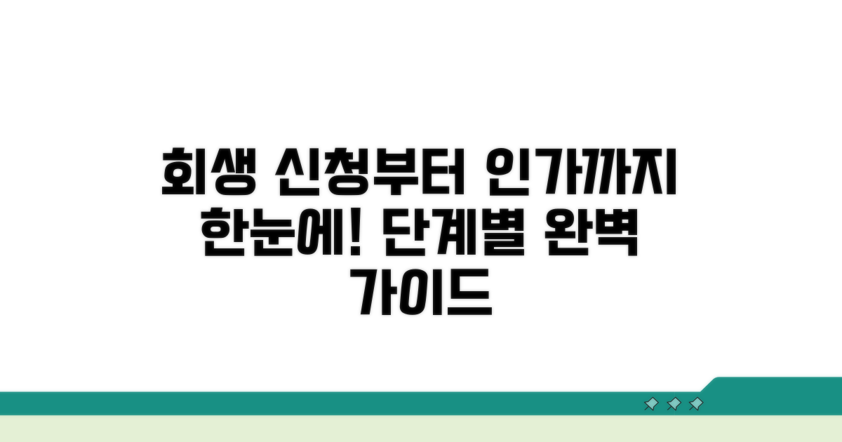개인회생 신청부터 인가까지 단계별 진행