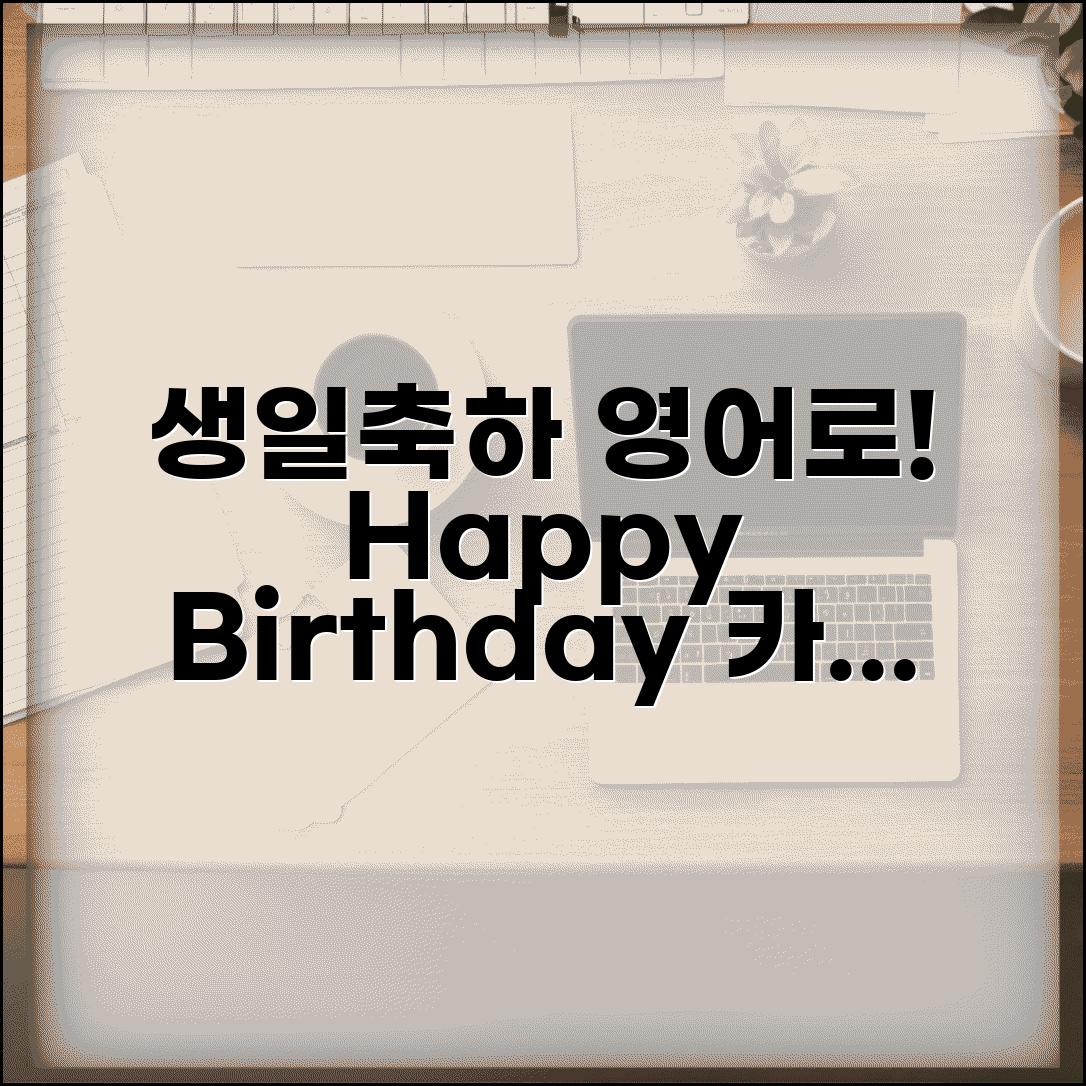 해피 버스데이 영어로 | Happy Birthday 생일축하 + 생일카드 문구