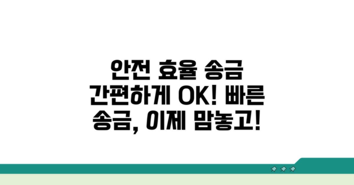 안전하고 효율적인 송금 절차
