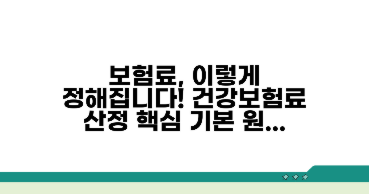 건강보험료 산정 기본 원리