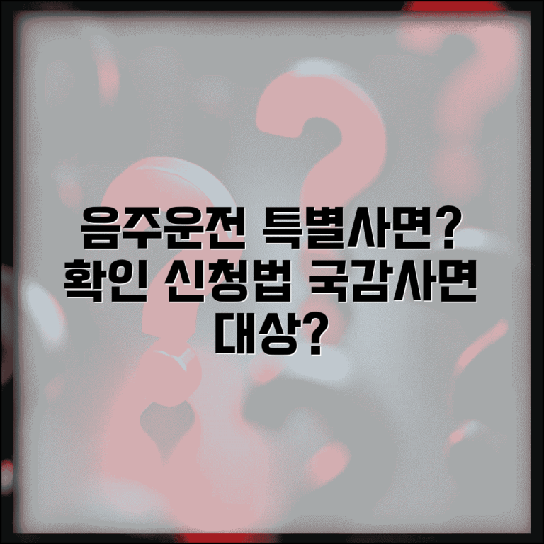 음주운전 특별사면 대상자 확인 | 국정감사나 특별 사면시 음주운전자 포함 여부와 신청법