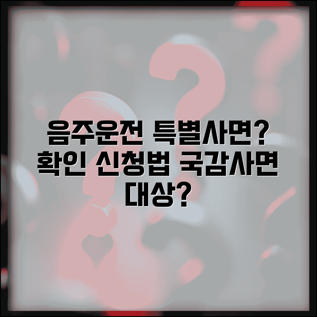 음주운전 특별사면 대상자 확인 | 국정감사나 특별 사면시 음주운전자 포함 여부와 신청법