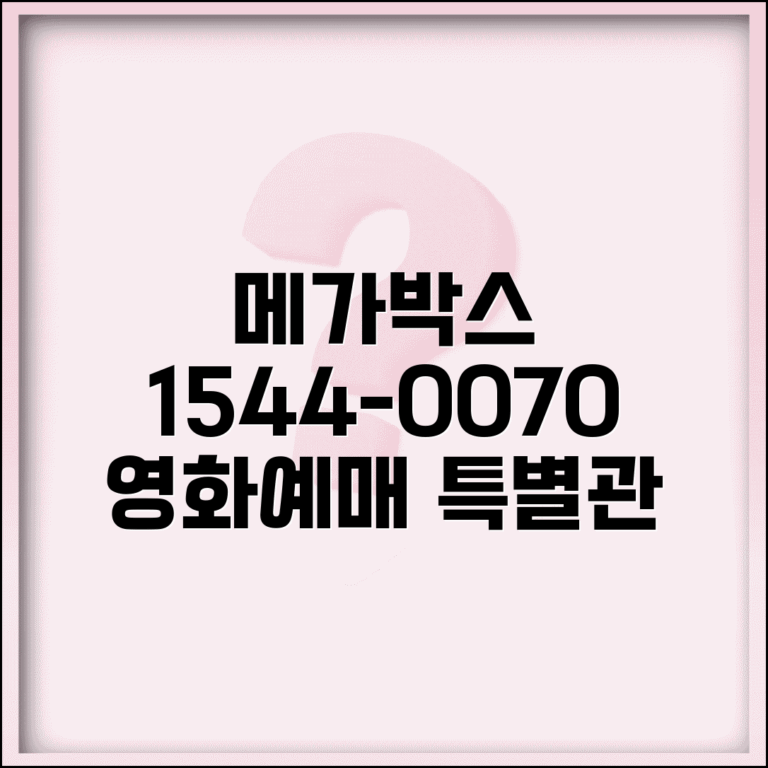 메가박스 예약 전화번호 1544-0070 | 영화 티켓 온라인 예매와 특별관 상영 예약