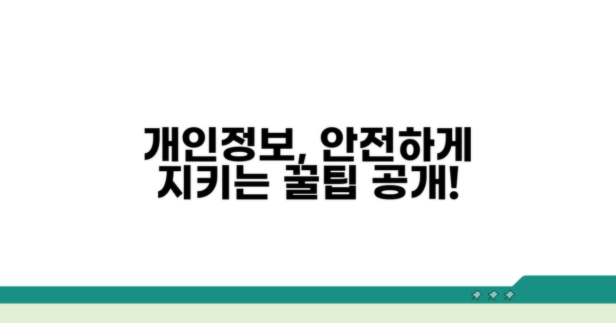 개인정보 보호 강화 꿀팁