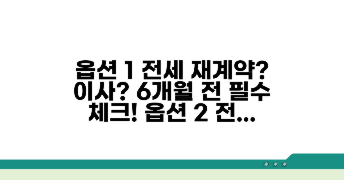 전세 재계약 vs 이사, 6개월 전 준비법