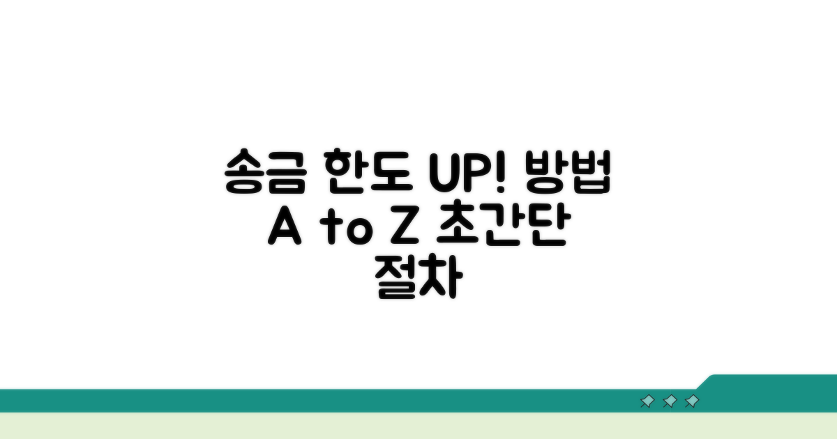 송금 한도 늘리는 단계별 절차
