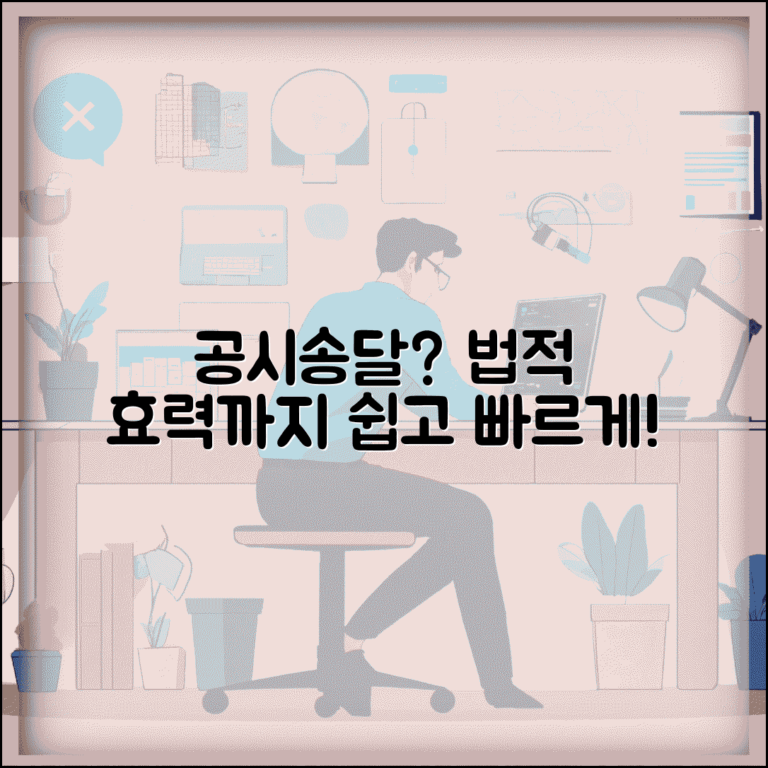 공시송달이란 무엇인가 | 공시송달 뜻과 법적 효과 쉬운 설명