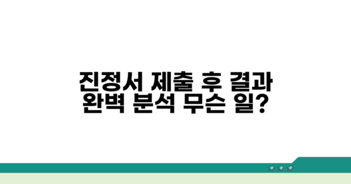 진정서 제출 후 진행 과정 완벽 분석