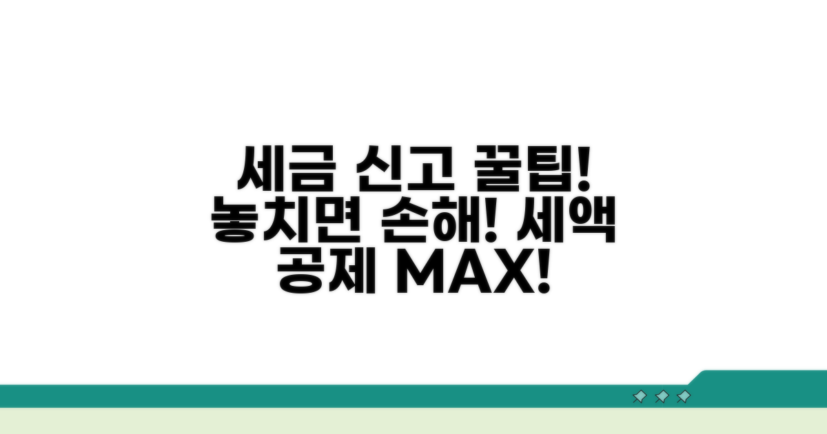 성실 신고와 세액 공제 꿀팁