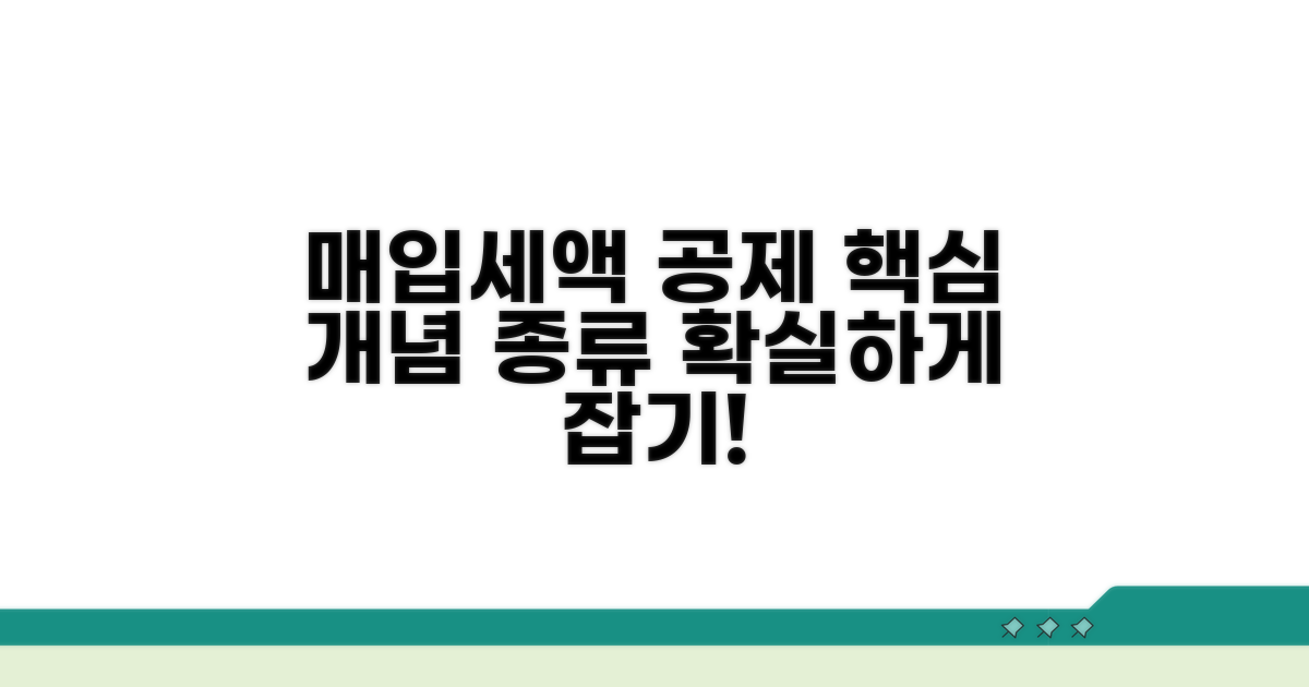 매입세액 공제, 기본 개념과 종류