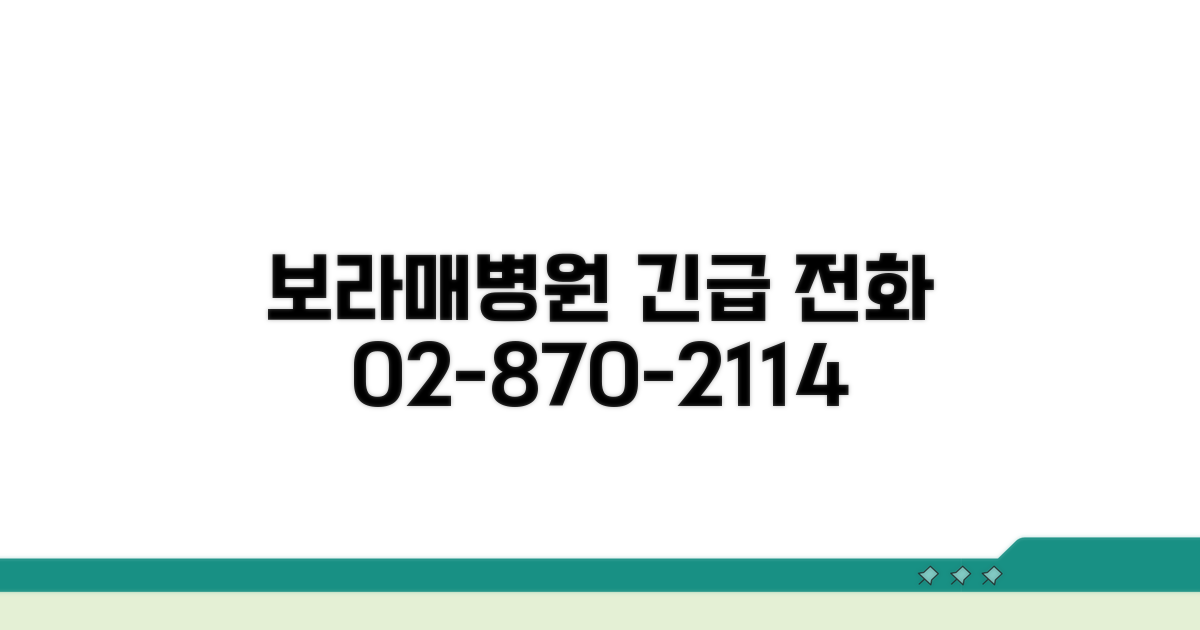 보라매병원 전화번호 02-870-2114