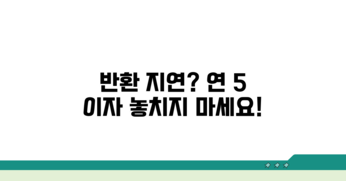 전세보증금 반환 지연, 연 5% 이자 받기