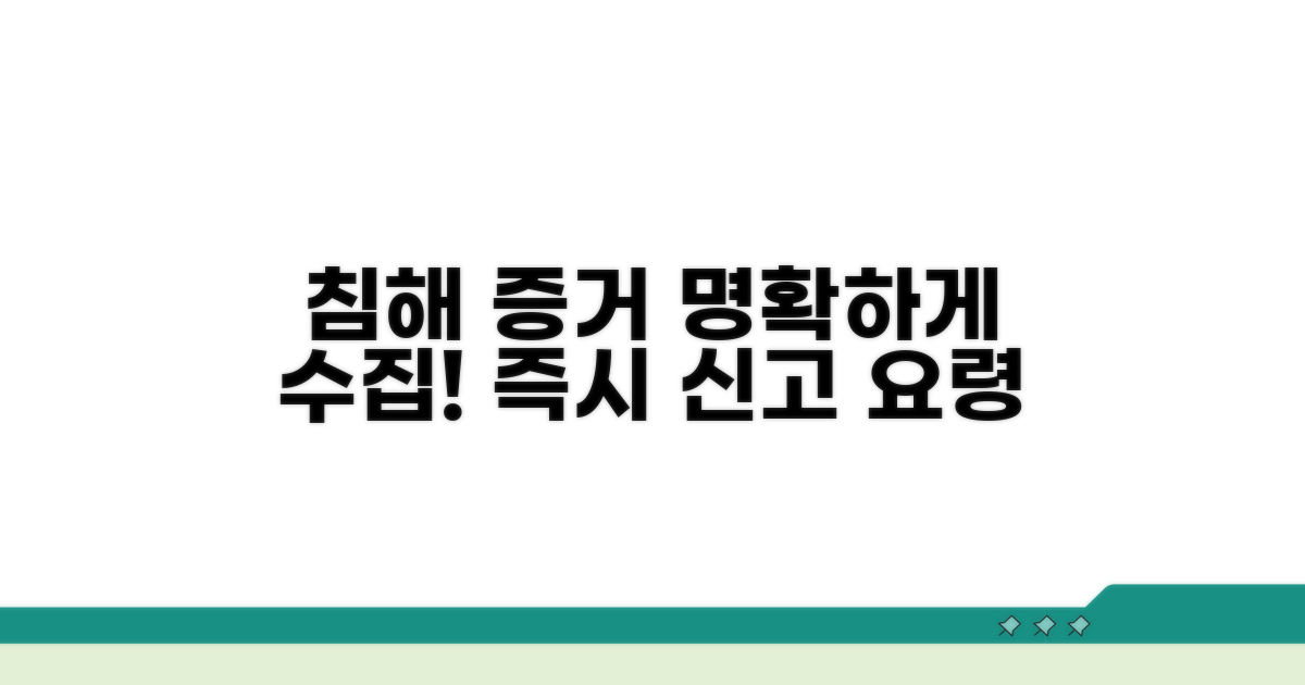 침해 증거 수집과 신고 요령