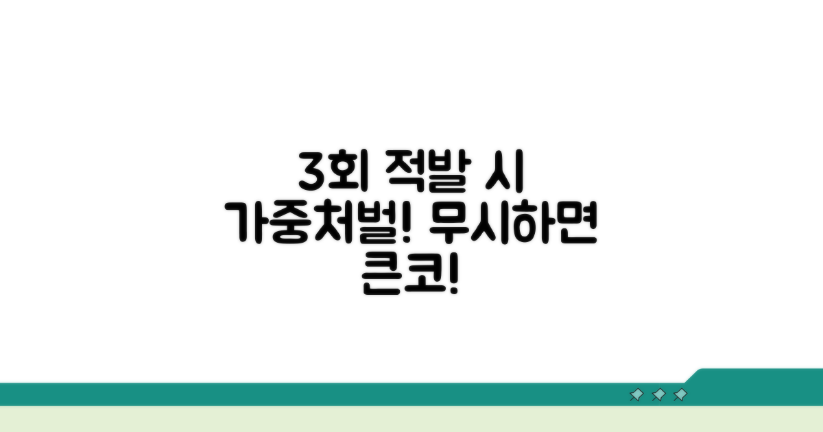 3회 적발 시 가중처벌 알아보기