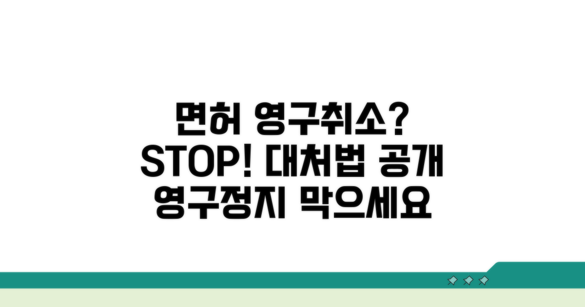 면허 영구취소 위험성과 대처법