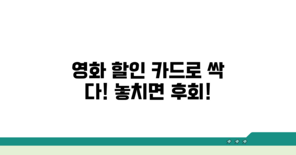 카드로 즐기는 영화 할인 총정리