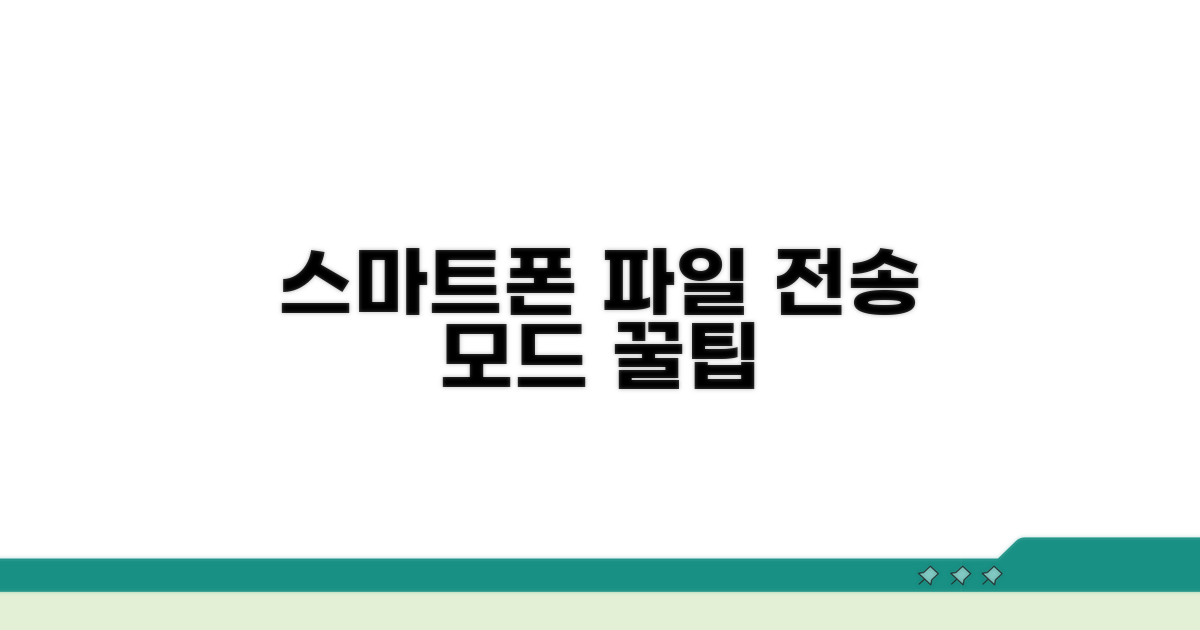 스마트폰 파일 전송 모드 인식 방법