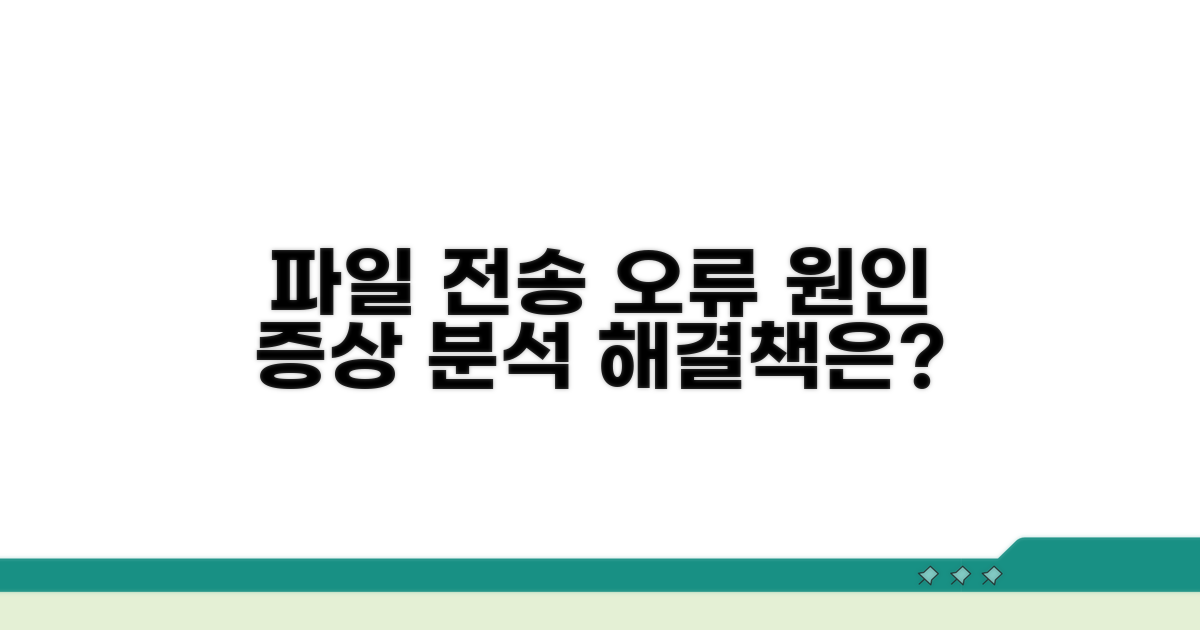파일 전송 오류 원인과 증상 분석