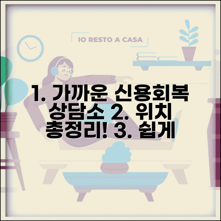신용회복위원회 지사 위치 총정리 | 가까운 상담소 찾는 방법