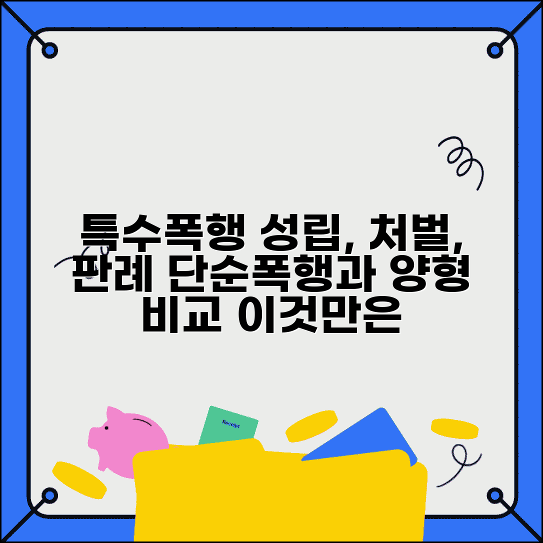 특수폭행죄 성립 조건 및 처벌 | 단순폭행과 양형 차이 및 판례 분석