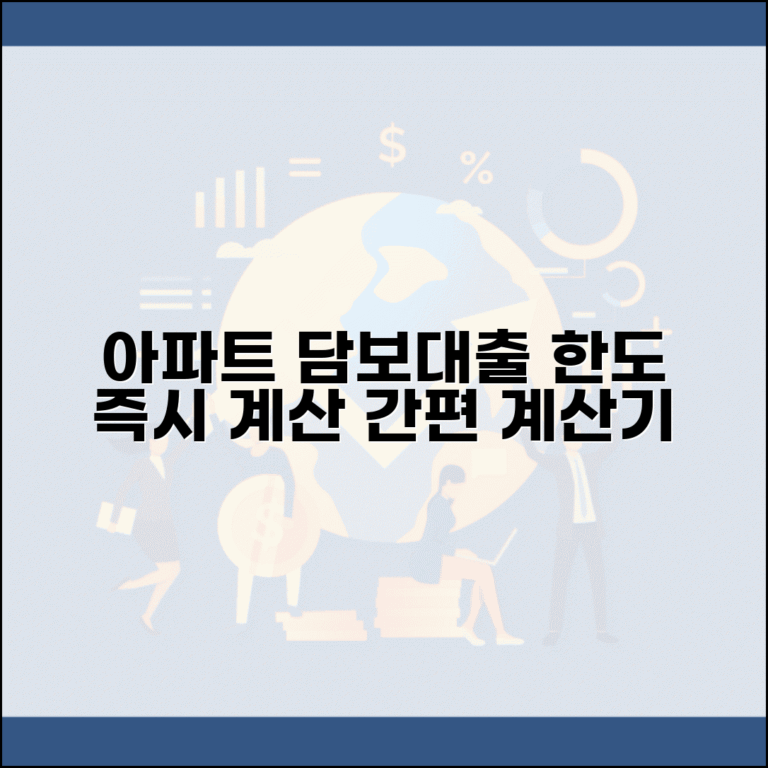 아파트담보대출계산기 | 아파트 담보대출 한도 계산 도구
