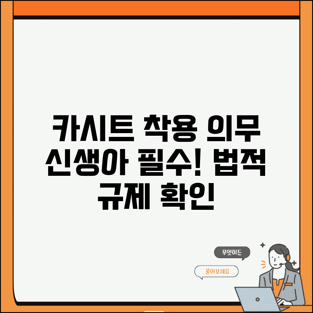 카시트 착용 시기 의무 | 신생아 카시트 법적 의무