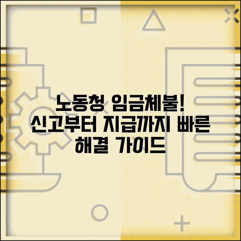 노동청 임금체불 처리 과정 | 신고부터 지급까지 단계별 설명