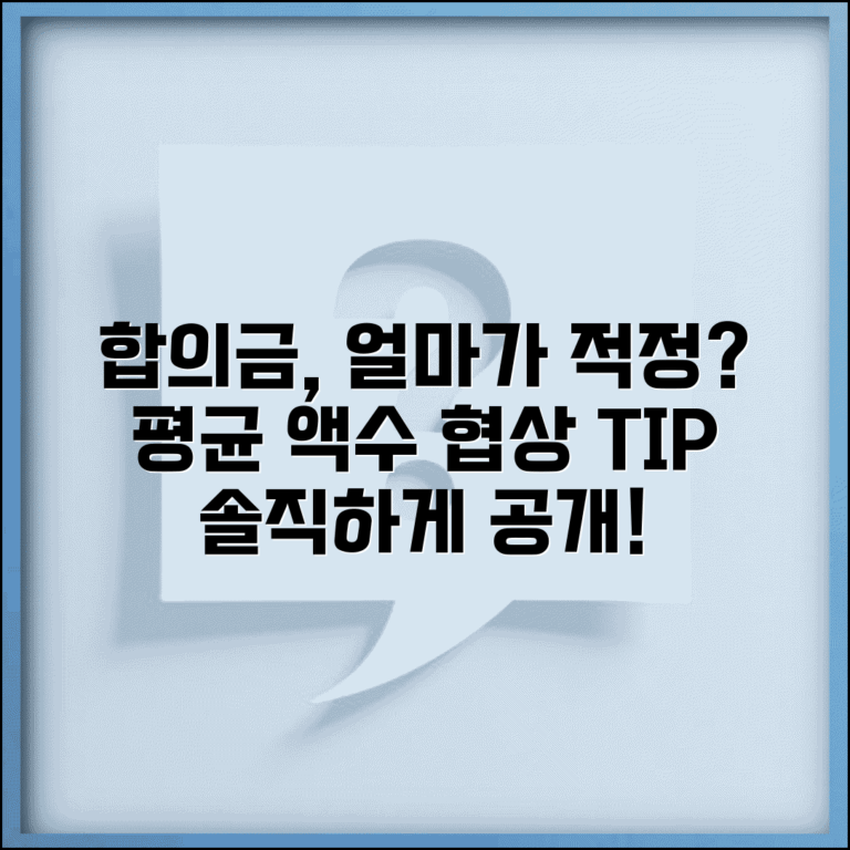 고소 합의금 얼마가 적정선인지 평균 | 고소 합의금 협상과 금액