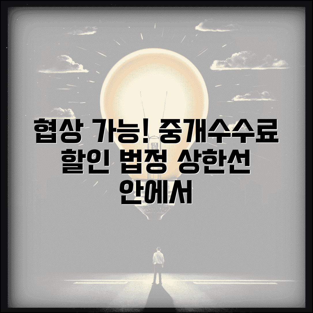 중개수수료 요율표 협상 가능 범위 | 법정 상한선 내에서 할인받을 수 있는 현실적 방법