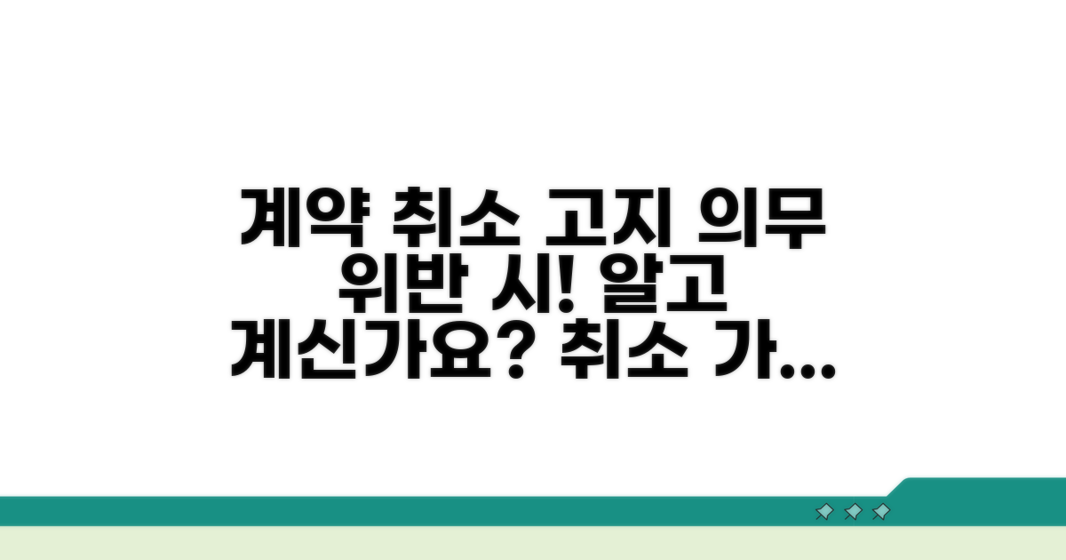 고지의무 위반, 계약 취소 가능 기간