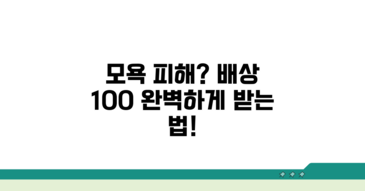 모욕 피해, 제대로 배상받는 법