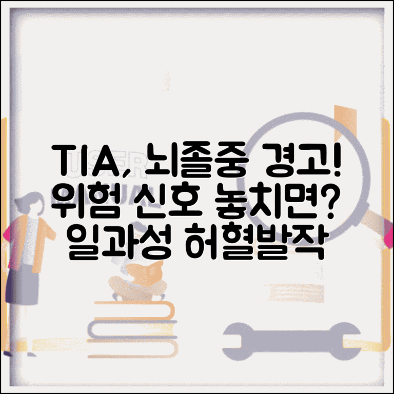뇌졸증 전조증상 일과성 허혈발작 | TIA와 뇌졸중 위험 관계