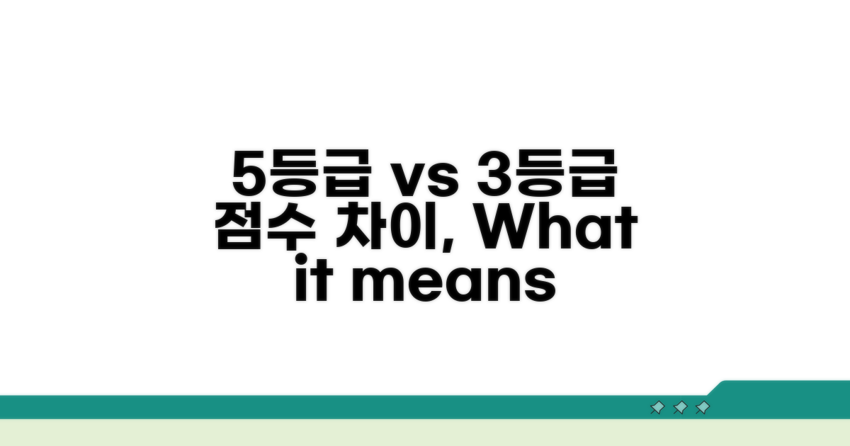 5등급 vs 3등급, 점수 차이 의미