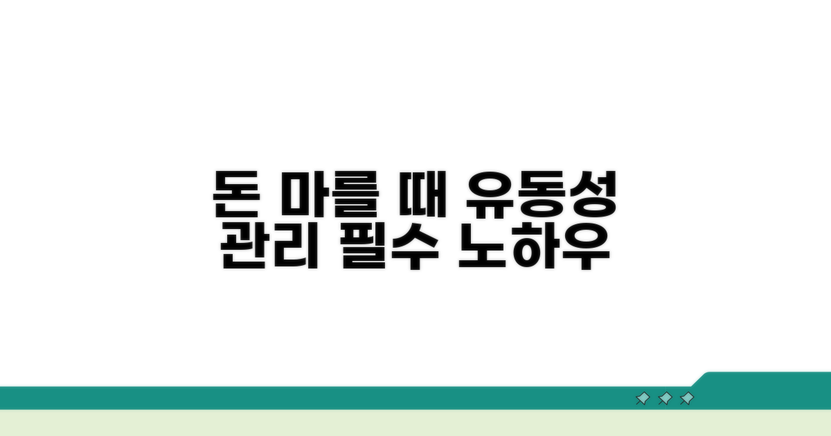 돈이 마를 때: 핵심 유동성 관리법