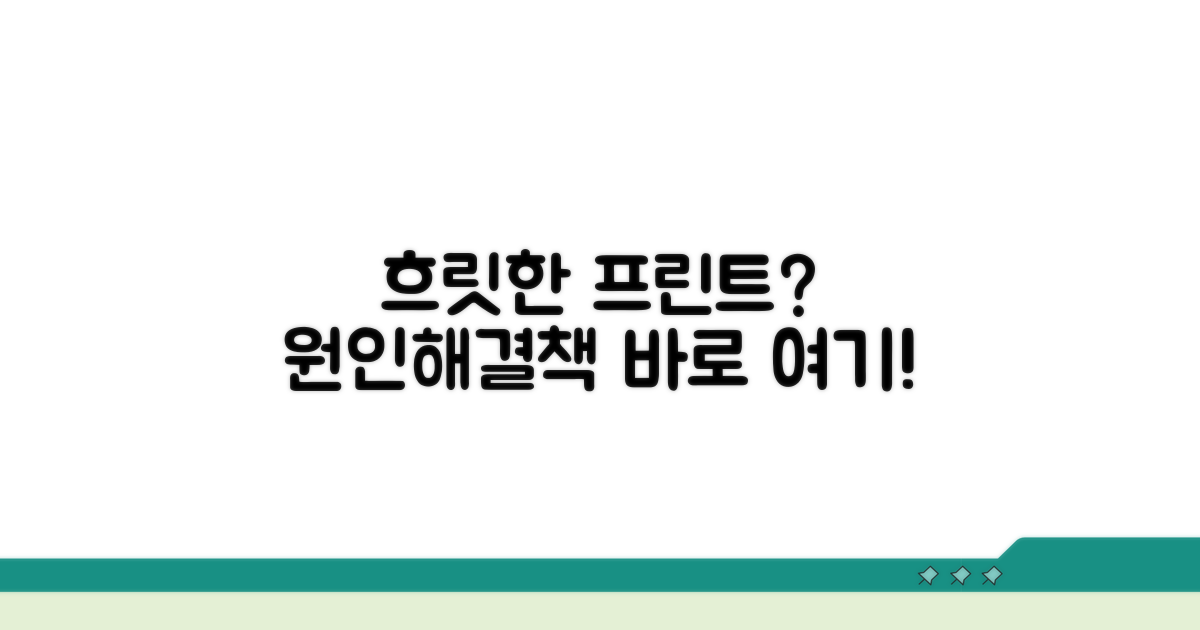 프린터 흐림 해결: 원인과 증상