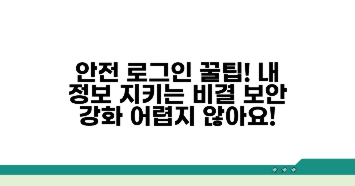 안전하게 로그인하는 꿀팁