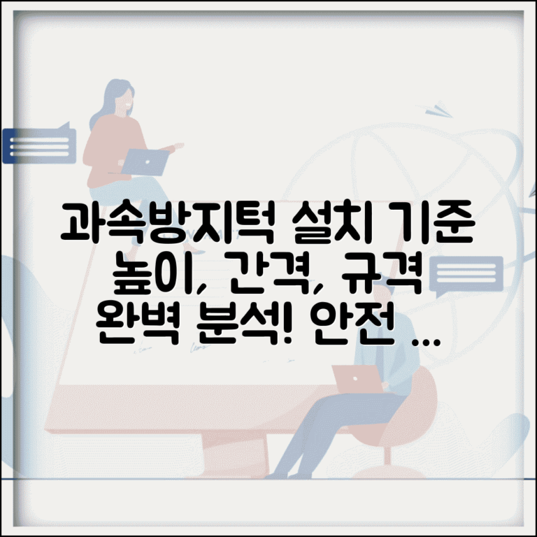 과속방지턱 설치 기준 높이 간격 | 과속방지턱 설치 기준과 규격