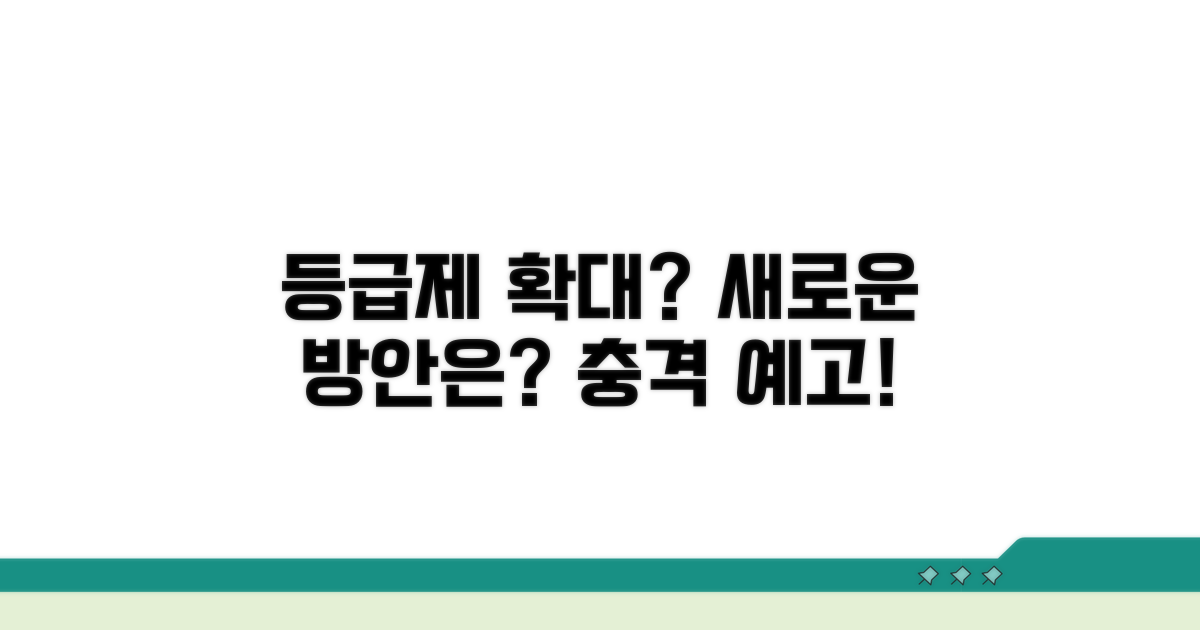 등급제 확대, 어떤 방안 나올까?