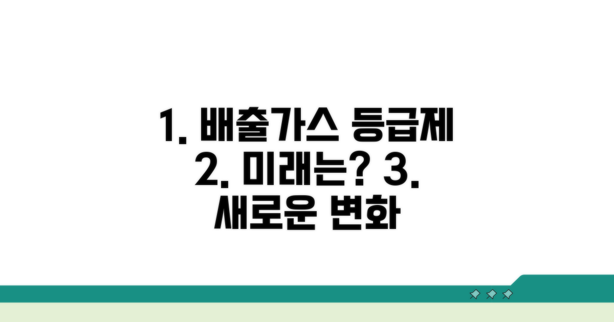 배출가스 등급제, 미래 계획은?
