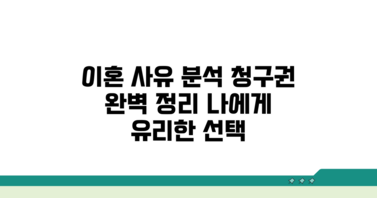 유책 사유별 이혼 청구권 분석